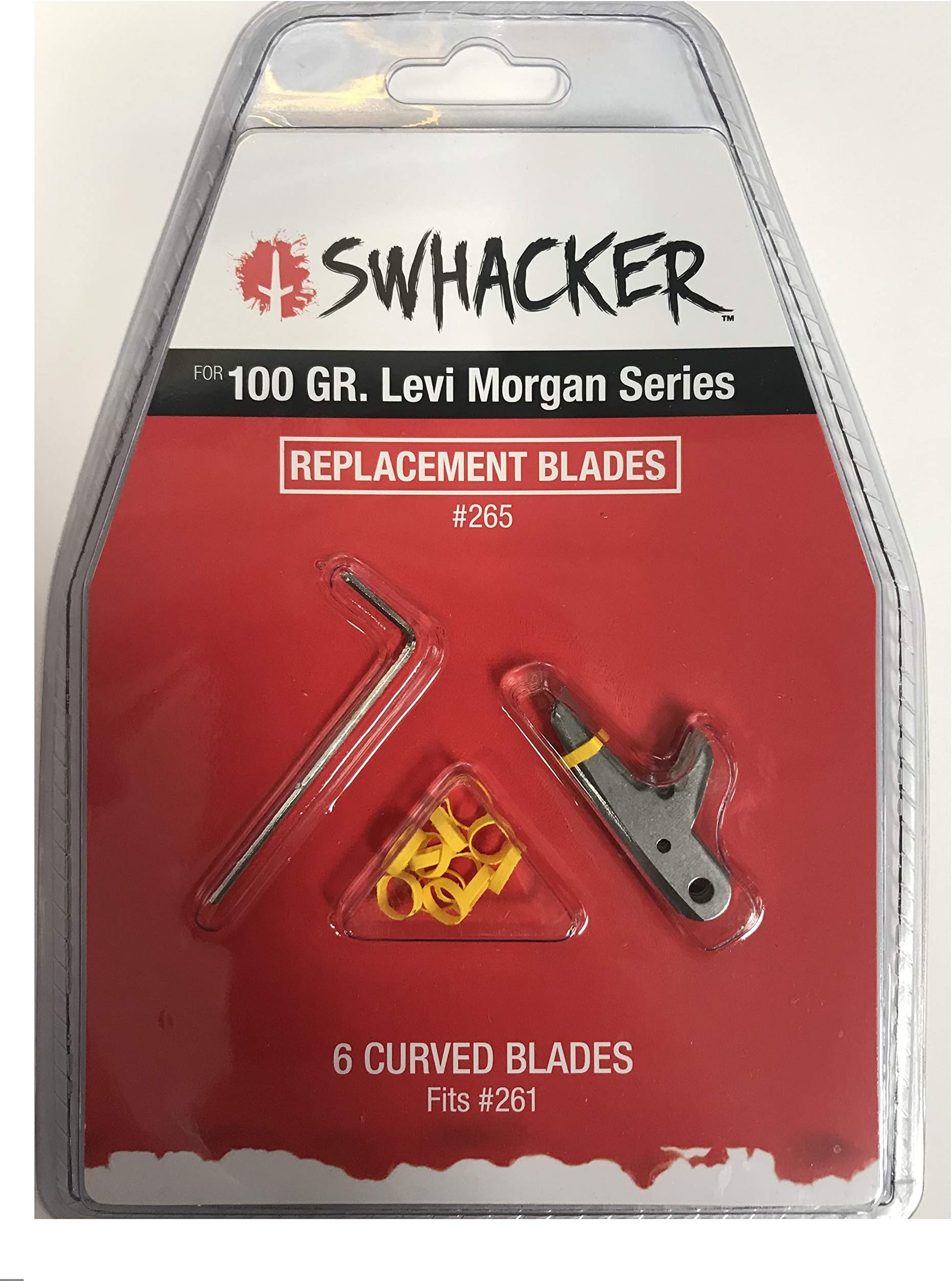 SwhackerLevi Morgan Series Replacement Blades 2 in. Blade 100 gr. 6 pk.,Silver