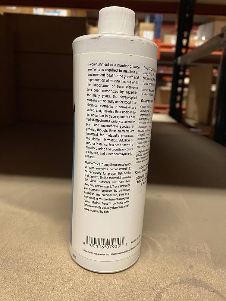 Amazon.com : Seachem Marine Trace Elements 500ml : Pet Supplies
