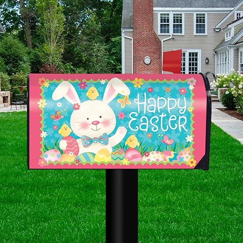 Miniatura 3 de Briarwood Lane Funda para buzón primitivo de conejo de Pascua y pollitos