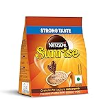 Sunrise Instant Coffee Powder|Strong Taste For The Perfect Start To Your Day|Coffee Chicory-Mix|190g /200g, Stabilo Pack, Bag