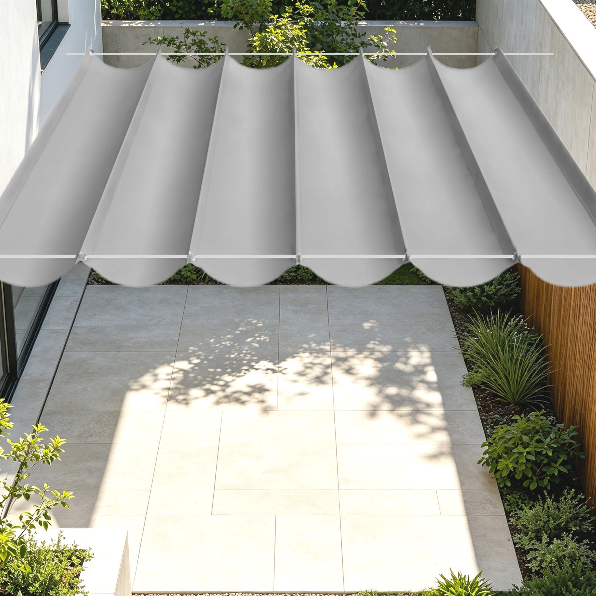 Voiles d'ombrage anti UV et imperméable avec œillets pour terrasse