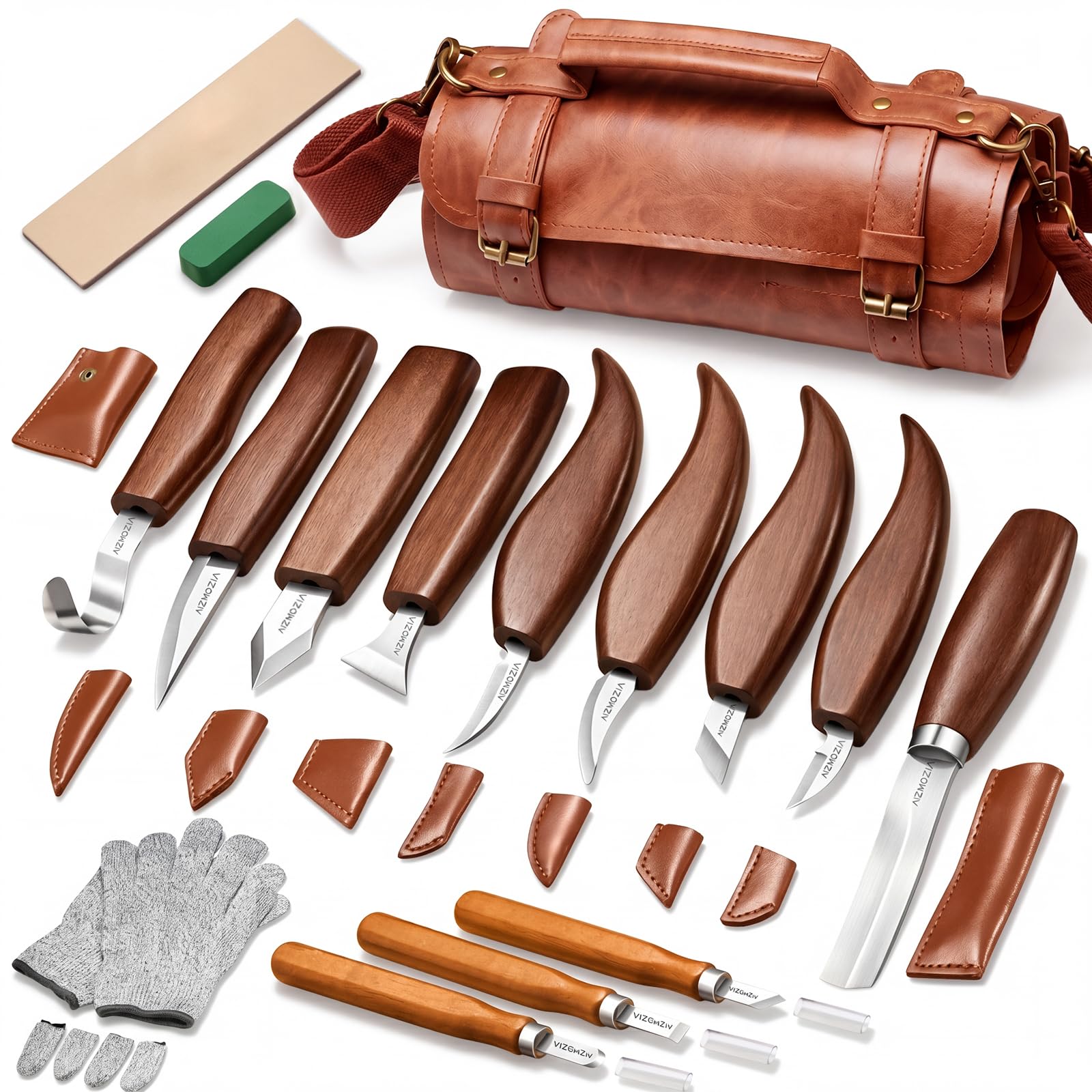 Amazon.com: AIZMOZIA Wood Carving Kit, 17Pcs Wood Carving Tools