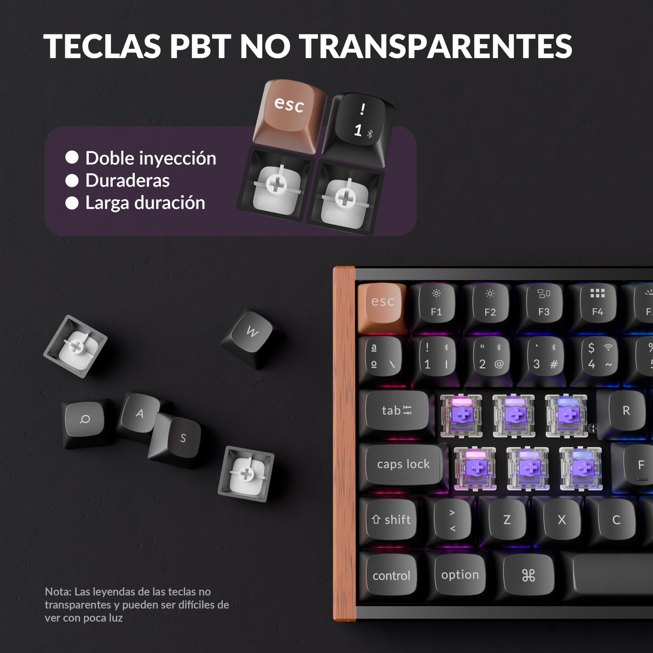 Keychron K2 HE Teclado Inalámbrico, Diseño 75% ES-ISO, 2,4 GHz y Bluetooth 5.2, Interruptores Magnéticos Gateron Nebula de Doble Carril, Teclado Gaming para Mac y Windows, Edición Especial – Negro
