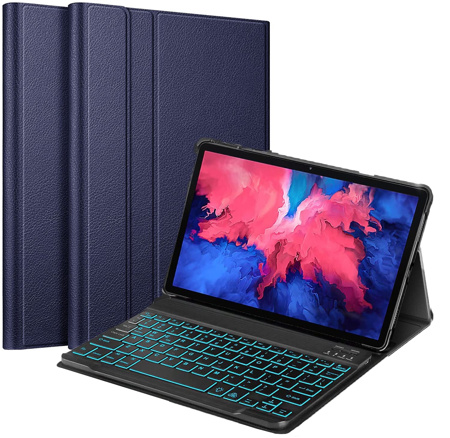 ProElite Keyboard case for Lenovo Tab P11/P11 Plus 11 inch (TB-J606F/J606X), Magnetic Detachable Wireless Bluetooth Keyboard Built-in 7-Colors Backlit, Dark Blue (B0C3M1PWW4) Amazon Price History, Amazon Price Tracker