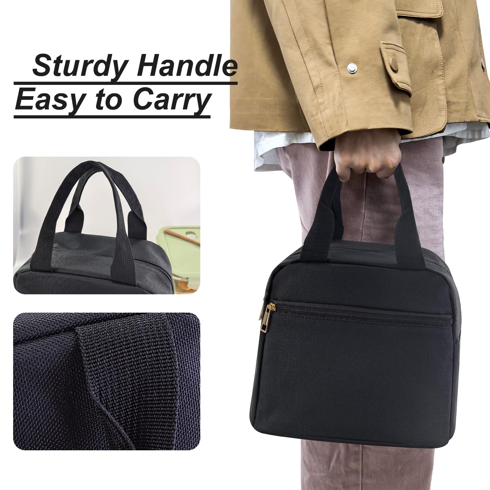 Mziart Boîte à Déjeuner Isotherme Réutilisable Pour Homme Et