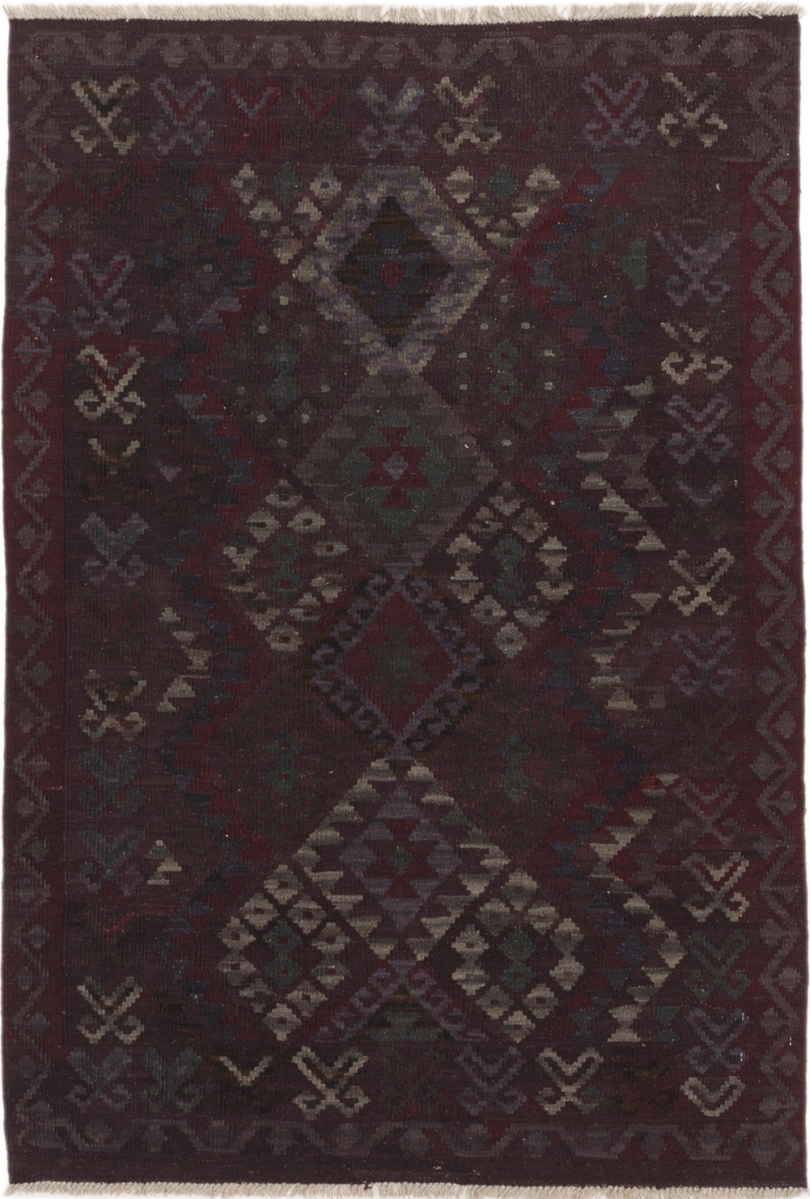 Tapis d'Orient Kilim Afghan en laine 120x172 pour réchauffer vos sols