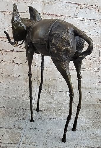 Miniatura 5 de Kunst  Ambiente Surreal - Figura moderna de bronce - Estatua de elefante espacial - Firmado Salvador Dalí