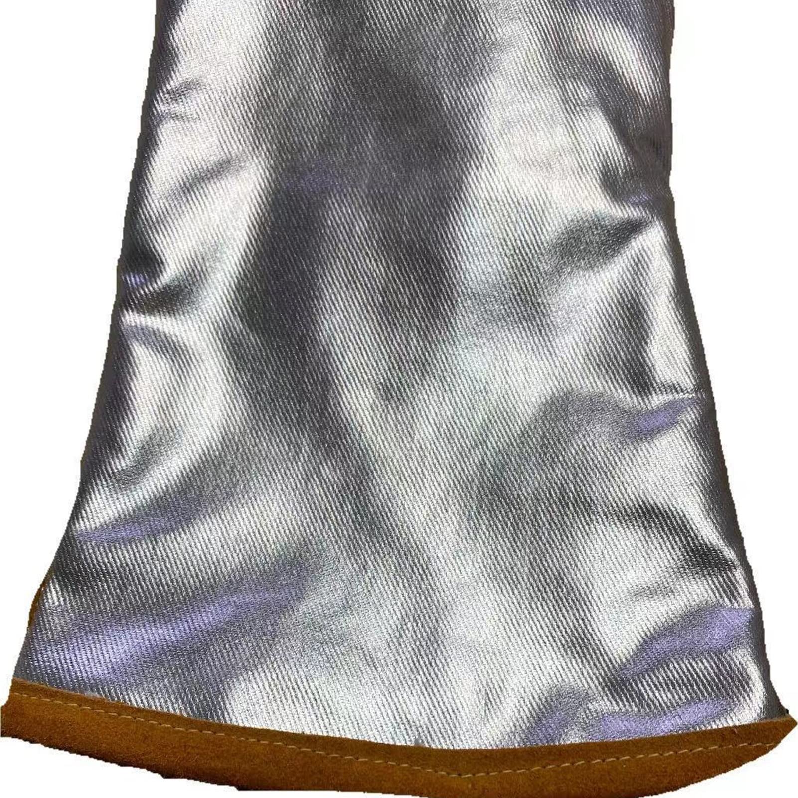 Gartenhandschuhe, schnittfeste Handschuhe, feuerfeste Handschuhe, Handschuhe aus Rindsleder, hochtemperaturbeständige Handschuhe aus Aluminiumfolie, hitzebeständige Handschuhe for Frauen beim Kochen