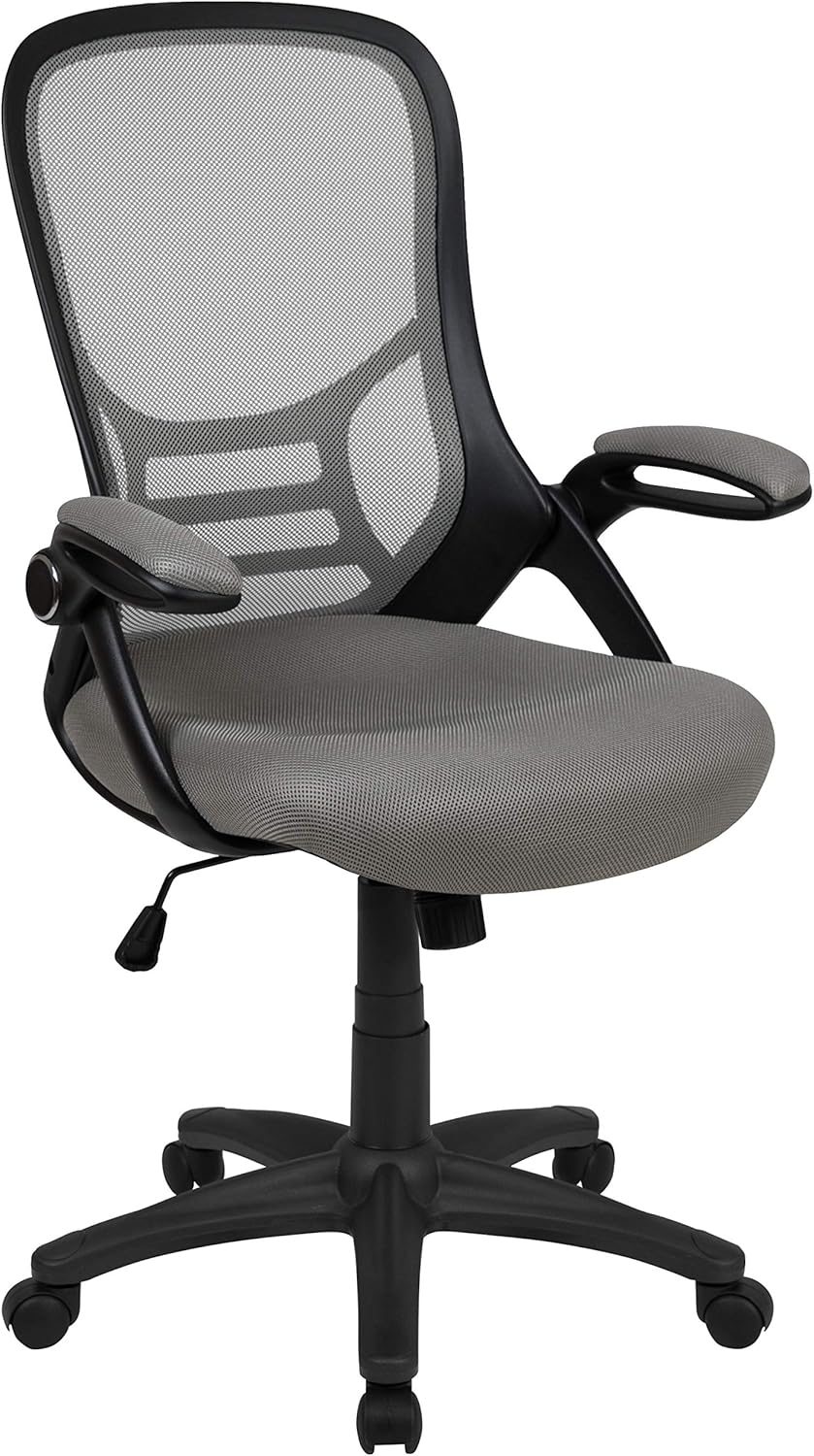 Promo 40% OFF Flash Furniture High Back Light Gray Mesh Ergonomic Swivel Office Chair with Black Frame and Flip-up Arms Up To 60% OFF Flash Furniture High Back Light Gray Mesh Ergonomic Swivel Office Chair with Black Frame and Flip-up Arms