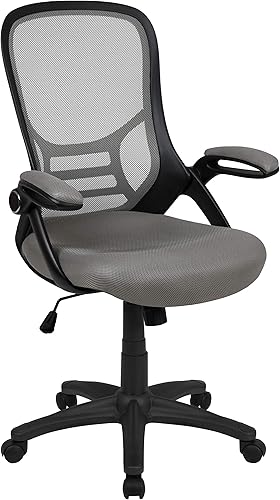 Flash Furniture Porter - Silla de oficina giratoria de respaldo alto con soporte lumbar ajustable y altura del asiento, silla de escritorio