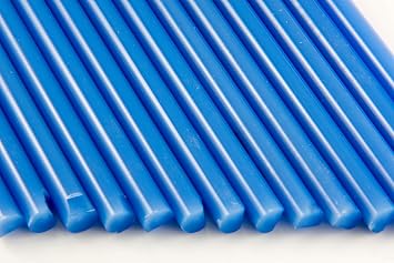 Devardi Glass Boro Rods, 1 lb, COE 33, SOP Glacier Blue 8mm Borosilicate Solid Rods