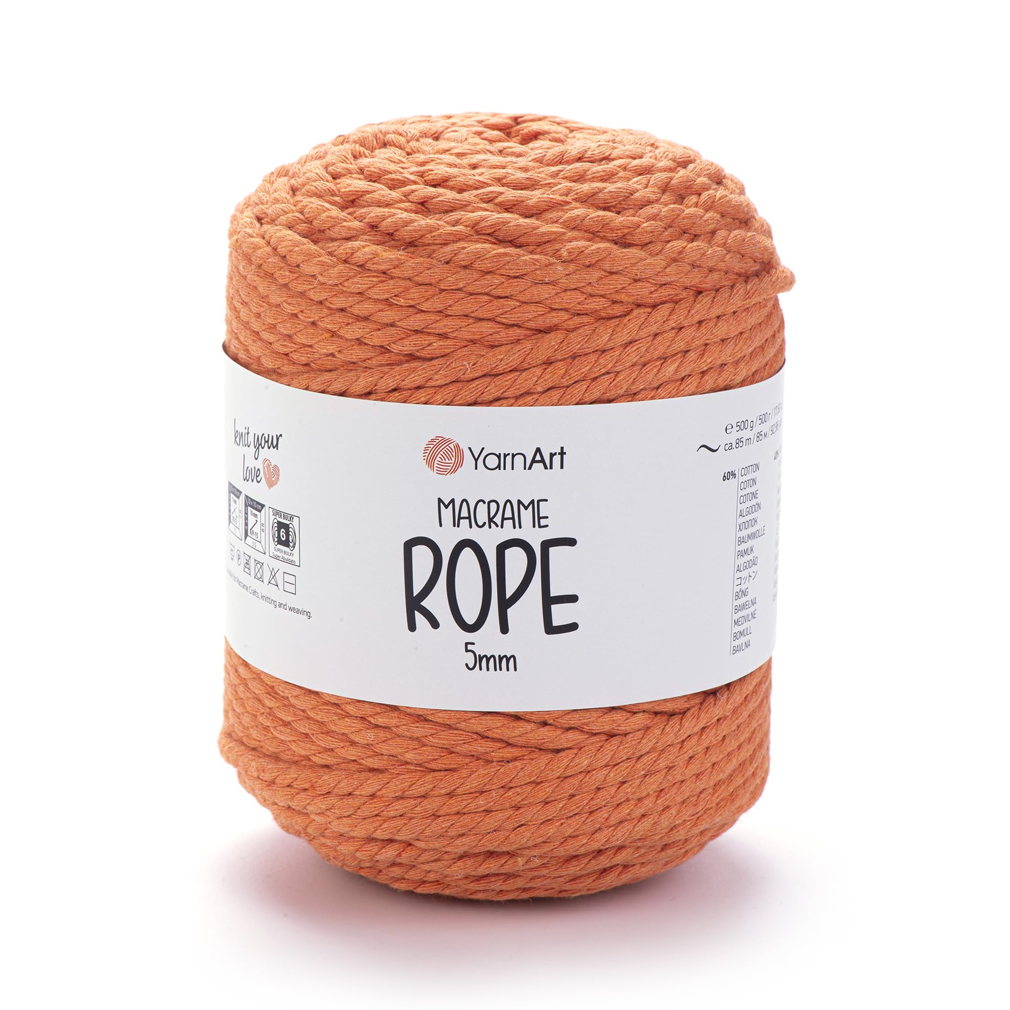 YarnArt El Örgü İpi MACRAME ROPE 5 MM, 770, 2x500 gr