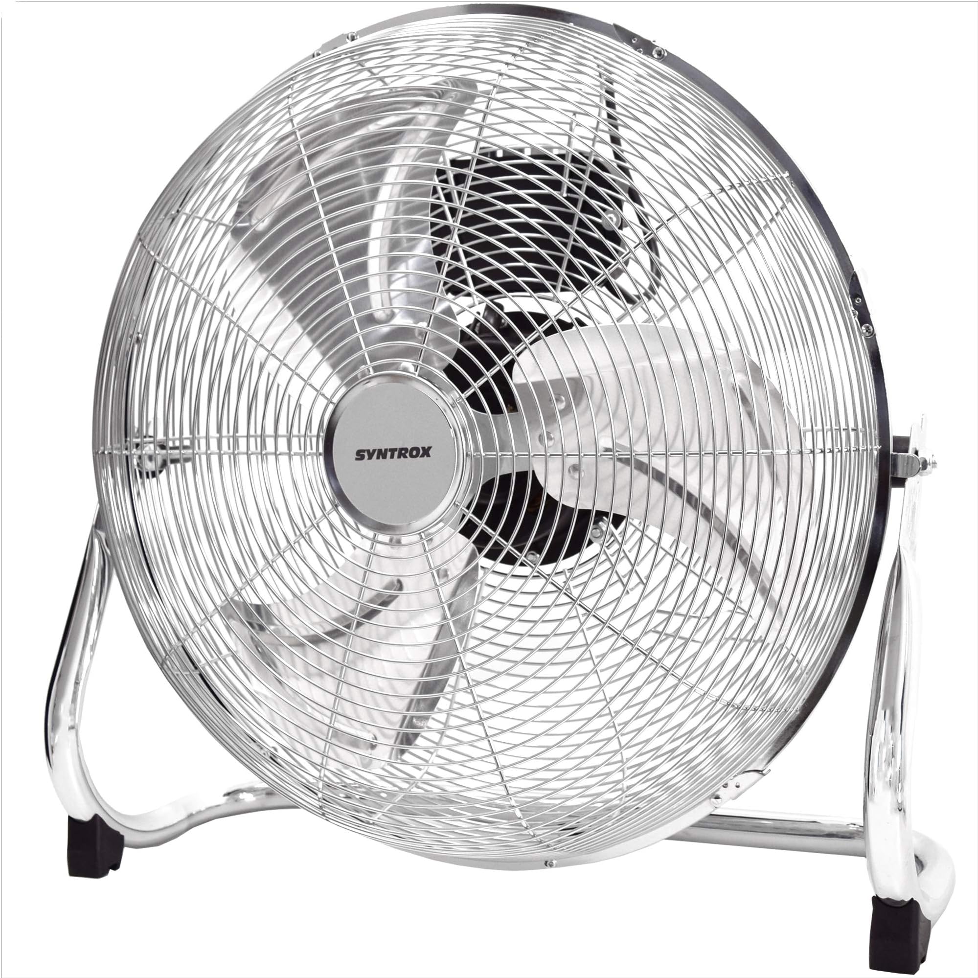 syntrox Germany sv-100w Chrome Retro hochgeschwindigkeits-ventilator Desk Fan Pedestal Fan windmachine Fan Axial Fan Fan Blower