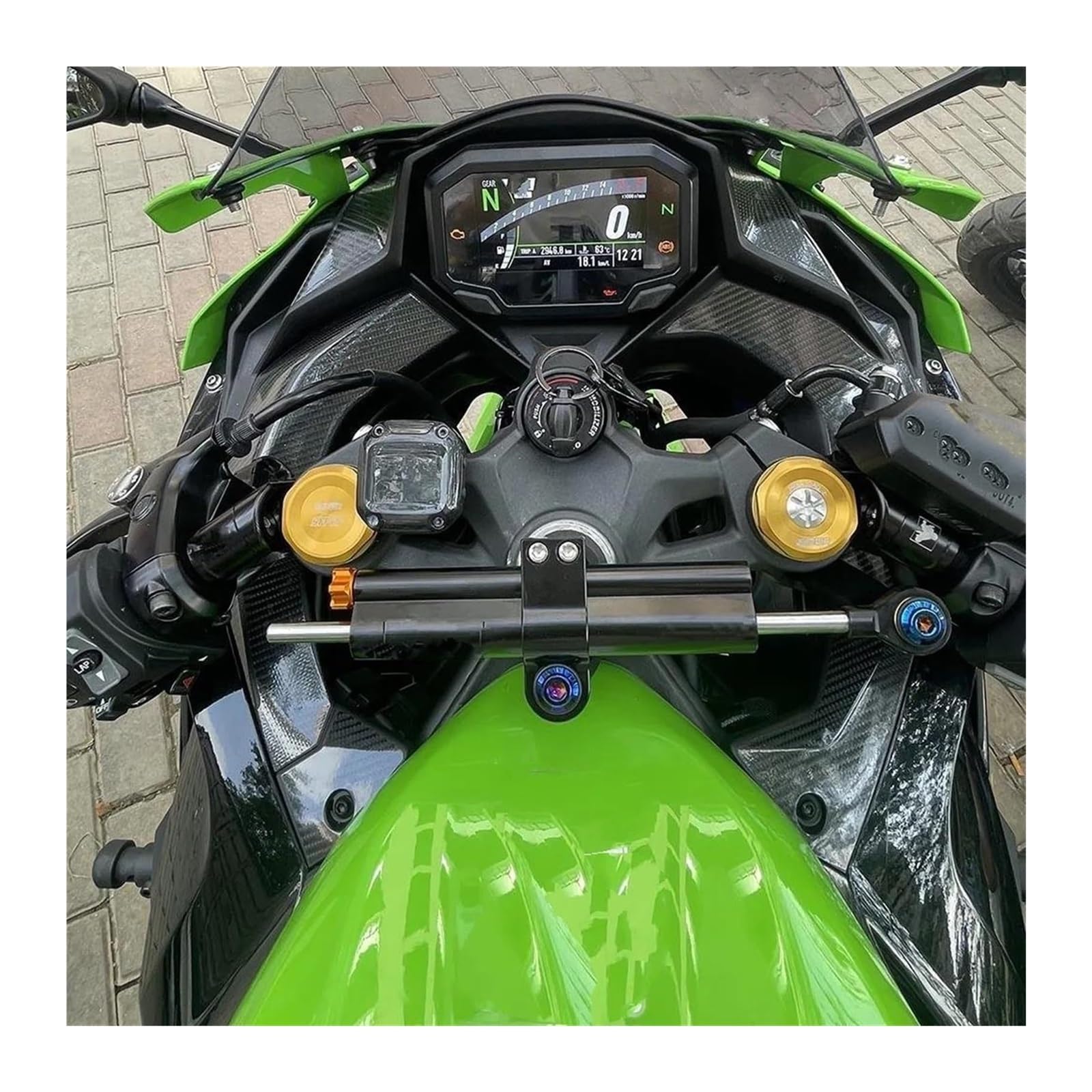 Amazon | オートバイステアリングダンパー 用 ZX-4RR ZX4RR ZX