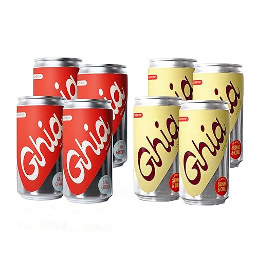 Miniatura 10 de Ghia Jengibre Le Spritz sin alcohol, 8.4 onzas líquidas (paquete de 12)  Mezclador de cóctel y cócteles, aperitivo espumoso a prueba cero con