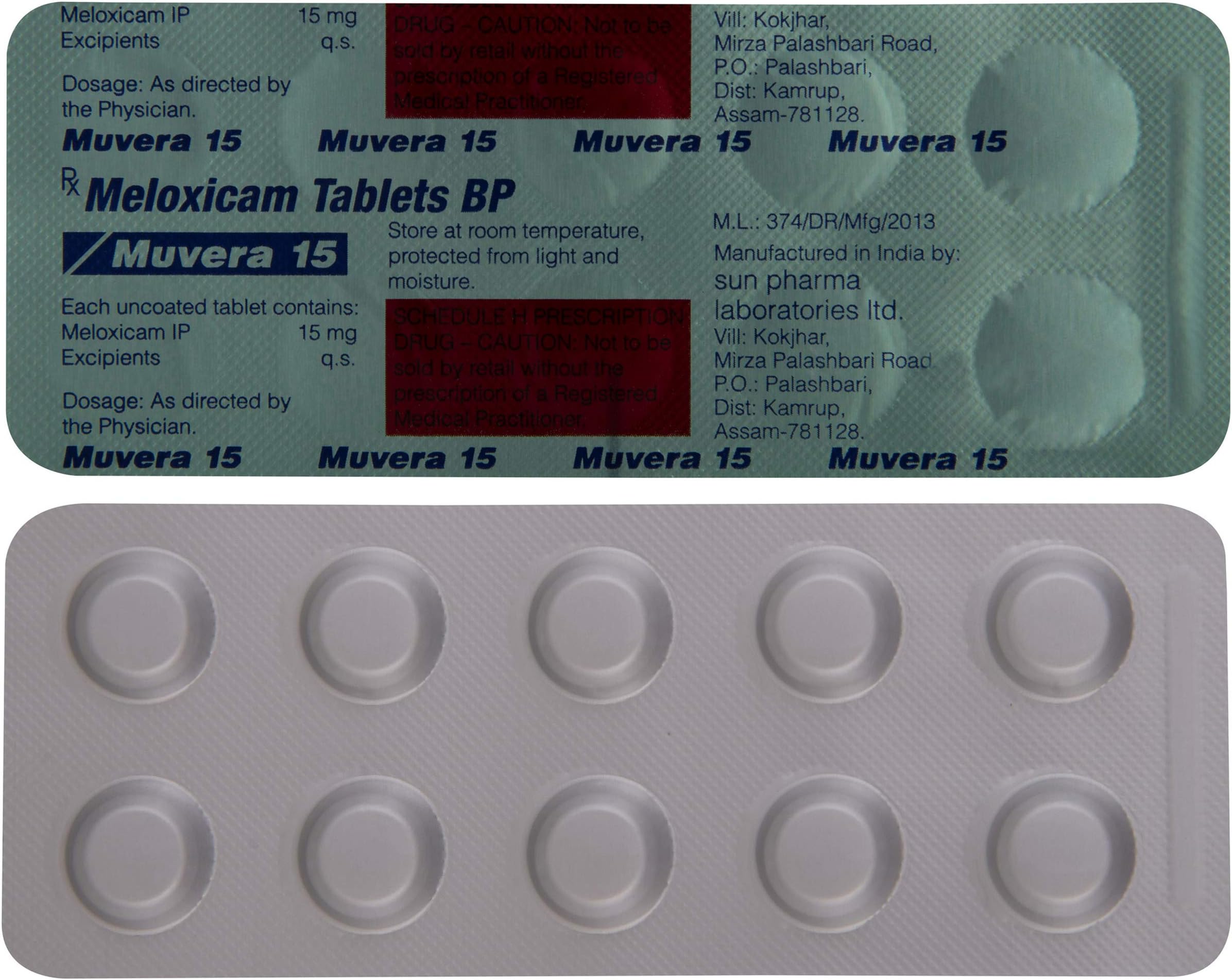 Muvera 15 - Strip of 10 Tablets