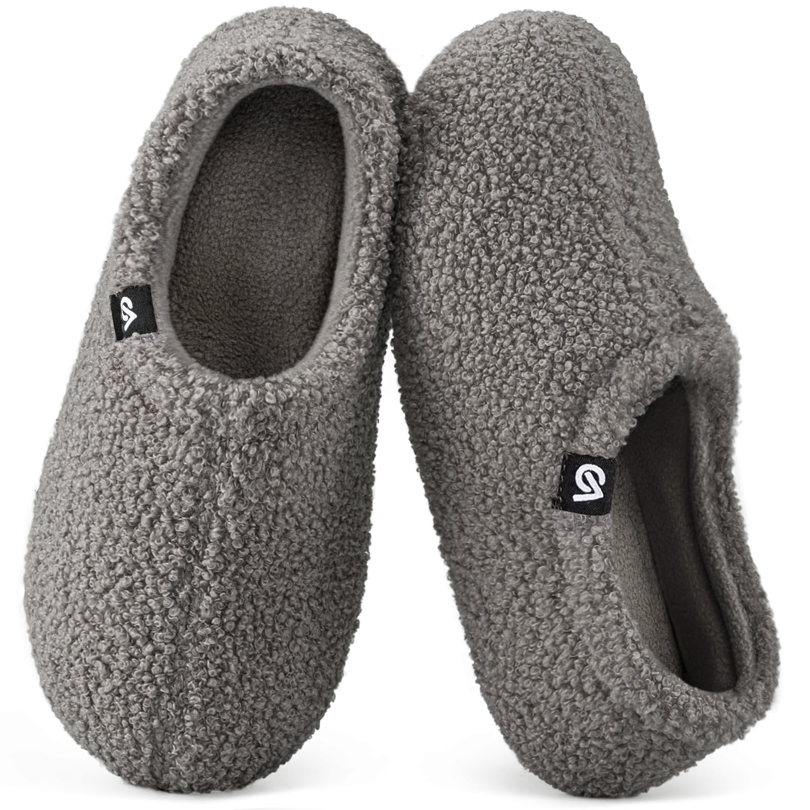 VeraCosy Women's Fuzzy Slippers Warm Comfy Memory Foam Non-slip House Shoes