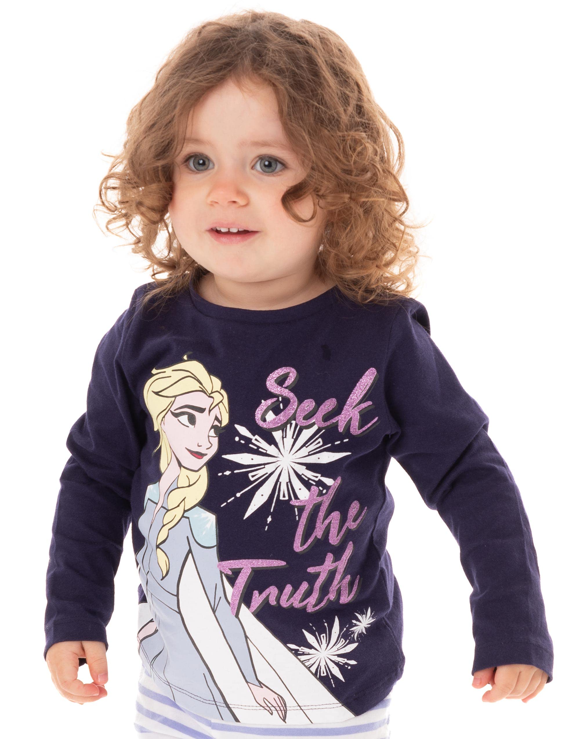 Disney (2-3 Years) Frozen Short Sleeved T-Shirt (Girls Blue)
