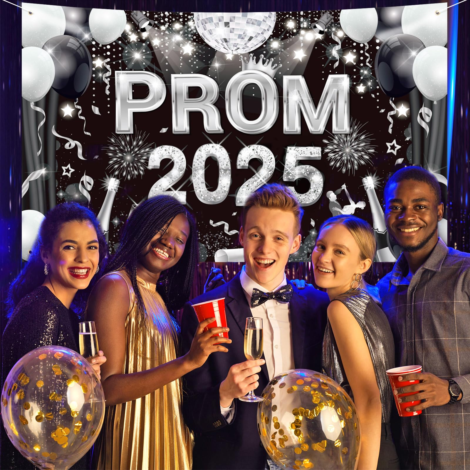 Prom Banner 2025 Lofaris Class Of 2025 Party Photography Backdrop Royal ...