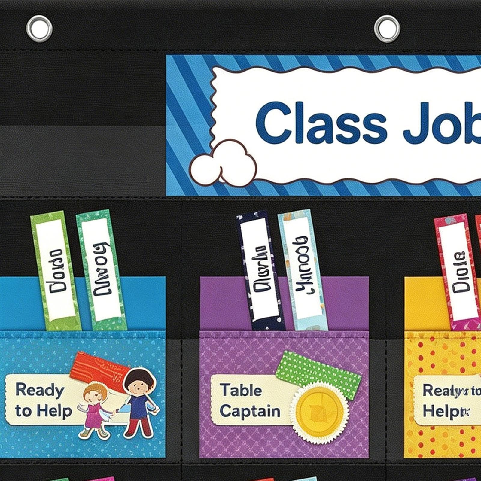 Incarichi di Classe | Organizer Didattico e Colorato per Insegnanti - Organizer Tascabile per Piccoli Bambini,per Attività Quotidiane Casa Ufficio Studio