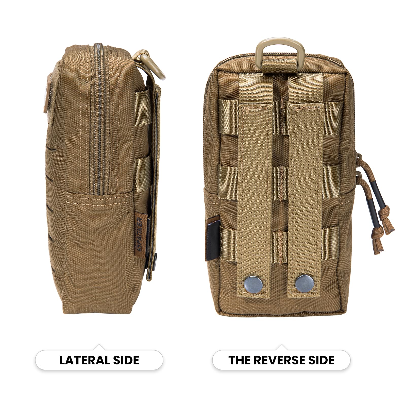 EXCELLENT ELITE SPANKER Nylon Molle Pouch Laser Cutting Design EDC Small Utility Pouch Tactical Compact Organizer Pouch(COB) - Image 3