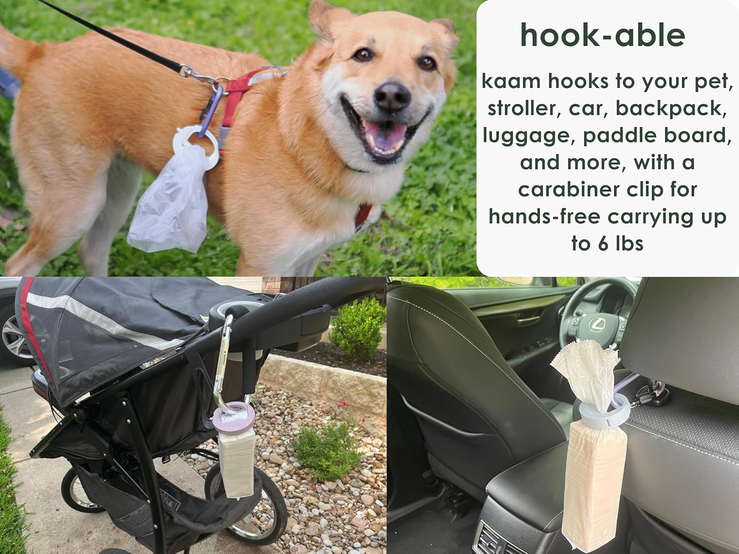 kaam Bag Clip, chip Clip, Food Clip, Bread Clip | Heavy Duty, Adjustable, one Size fits All, Stackable, Magnetic, Fridge & Freezer Safe, Hook-able,Built to Last, Ergonomic (Dreamy Sky, 10 Pack)