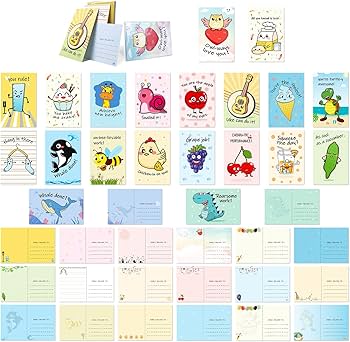 Amazon | かわいいパニーポストカード 20枚 子供向け ユニークな漫画