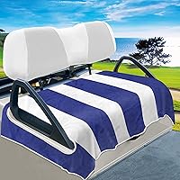 Vista 16 de YOKYHOM Fundas de asiento de carrito de golf, manta de toalla de asiento de carrito de golf de estilo clásico que mantiene el asiento cómodo