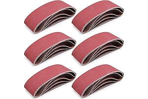 24 Pcs 4x24 Sanding Belts, 120 Grit