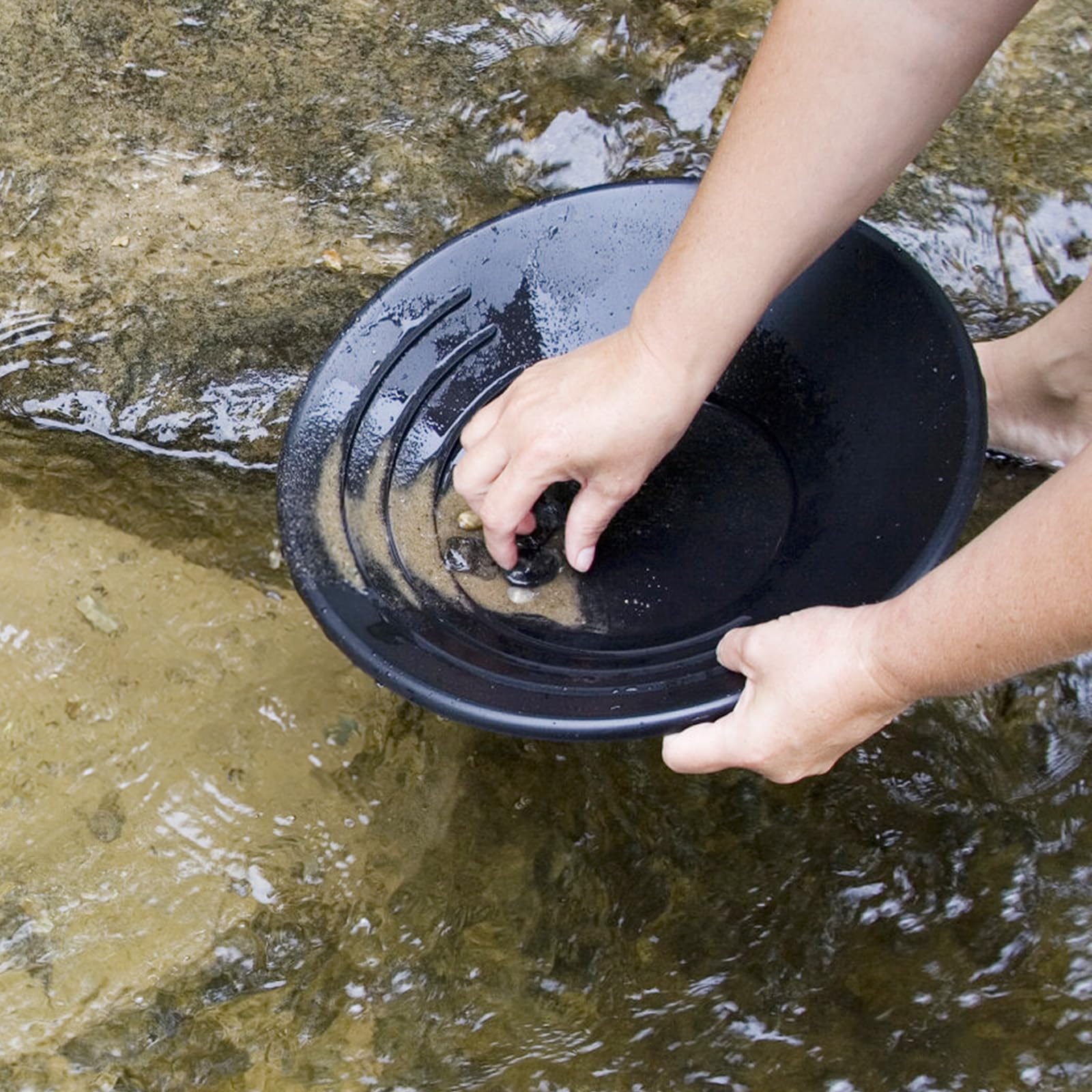 HENGBIRD Gold Panning Pan Abs Gold Sifting, 38,5 X 8,5cm Clasificador De Tamizado De Oro, Accesorio De Bandeja De Tamiz De Lavado Manual Gold Panning Tool Para Arroyos Para Ríos Para Áreas Montañosas