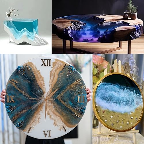 Miniatura 6 de KISREL - Resina epoxi de vertido profundo, kit de resina epoxi de 4.5 galones (21) para profundidades de vertido de 2 a 4 pulgadas, sin burbujas,