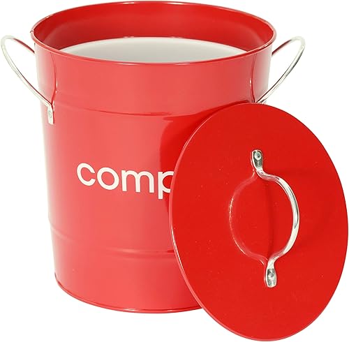 Miniatura 3 de 19cmx 20,5cm), color rojo Compost Bin