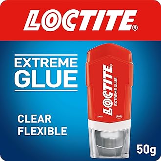 Extreme Glue, All-Purpose, Fast-Acting Clear Glue for Wood, Metal, Stone, Glass, and Rubber, 1 x 50g