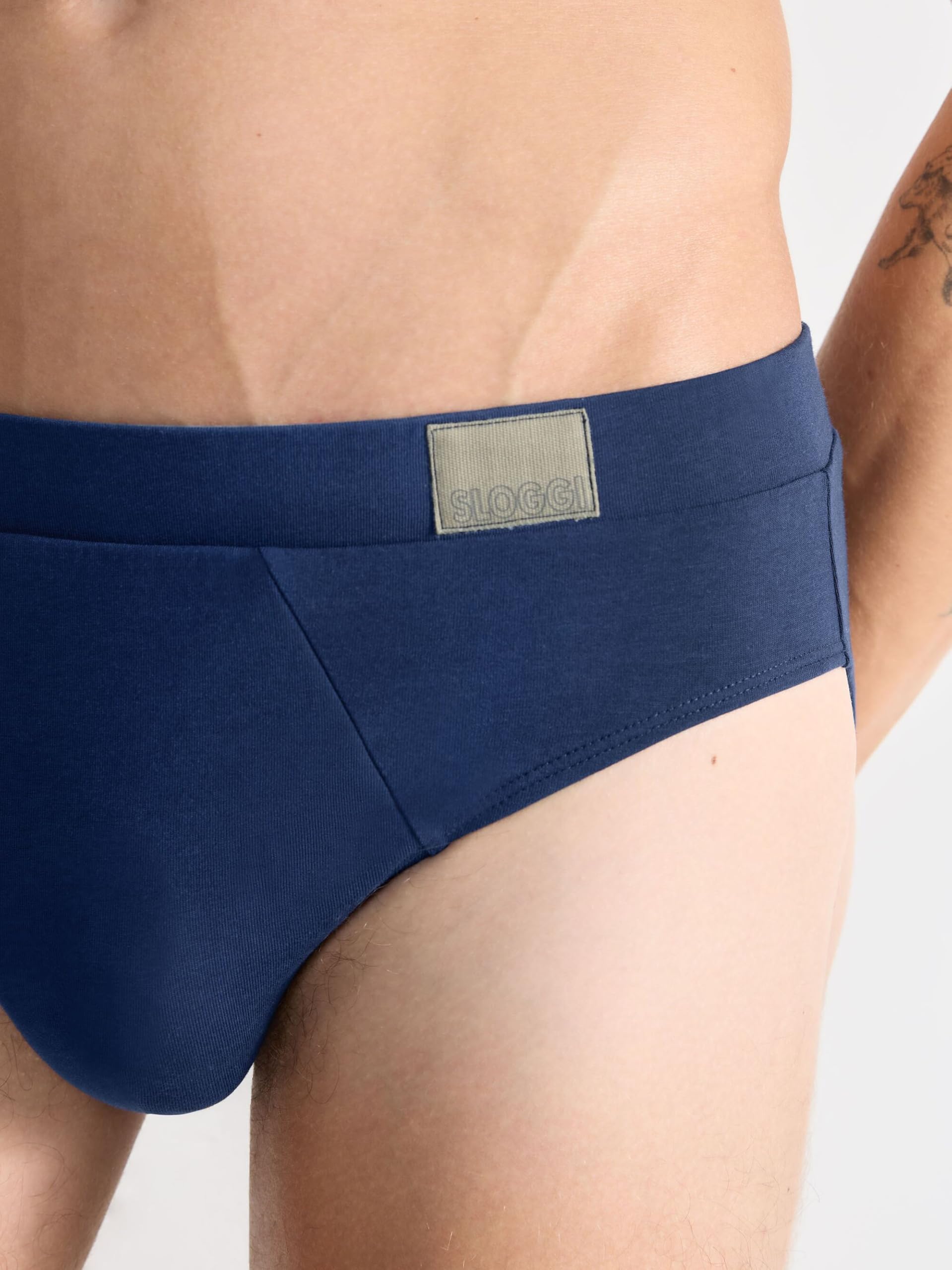 Sloggi Juego de 6 calzoncillos para hombre, de algodón, elásticos, suaves, cómodos, estables, para el día a día