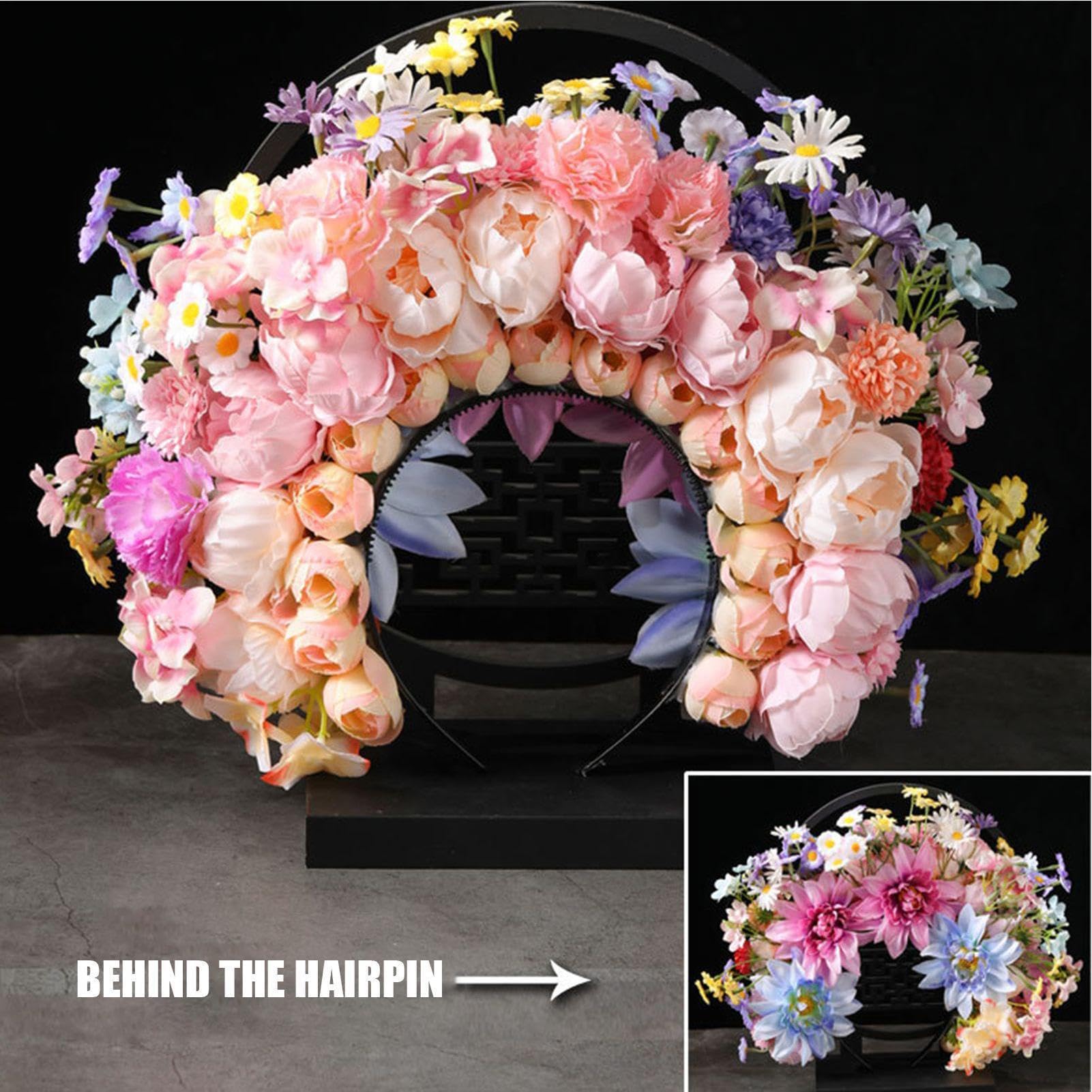Blumenkrone, Stirnband, Blumenkrone, Kopfschmuck | Festival-Kopfbedeckung, modischer Kopfschmuck für Frühlingsversammlungen, Festival-Outfit