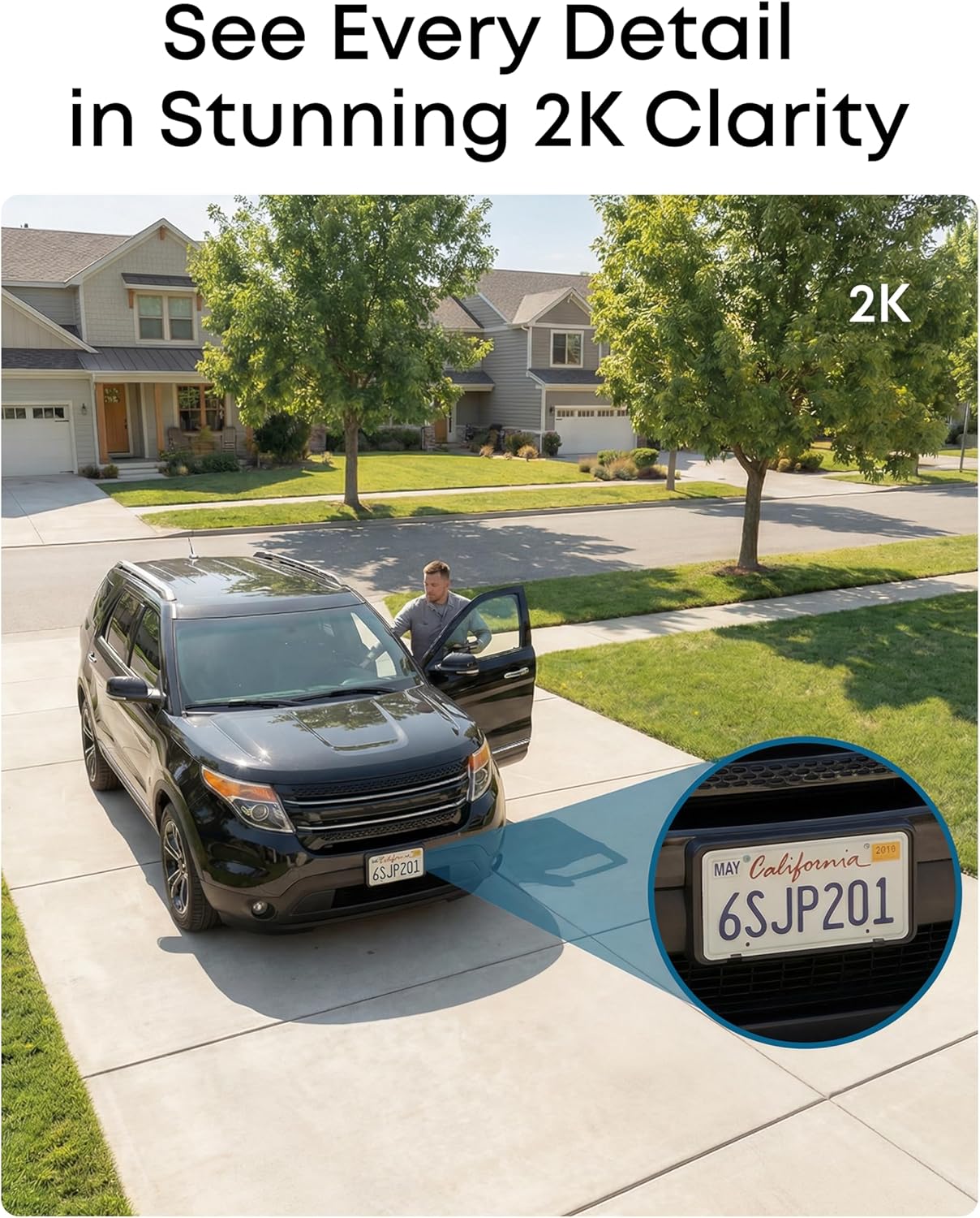 eufy Security eufyCam C37, Security Cameras Wireless Outdoor, 360° Pan & Tilt AI Tracking, 2K Solar Camera, Human/Pet/Vehicle Detection, Flexible Solar Panel, Color Night Vision, No Monthly Fee