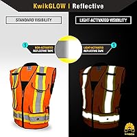 Vista 42 de KwikSafety - Charlotte, NC - GODFATHER Safety Vest [CUSHIONED COLLAR + TABLET POCKET] ANSI OSHA