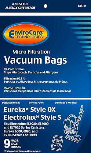 Miniatura 2 de EnviroCare Bolsas de polvo de repuesto para aspiradora de microfiltración hechas para adaptarse al recipiente Harmony de Electrolux Style S & OX  9