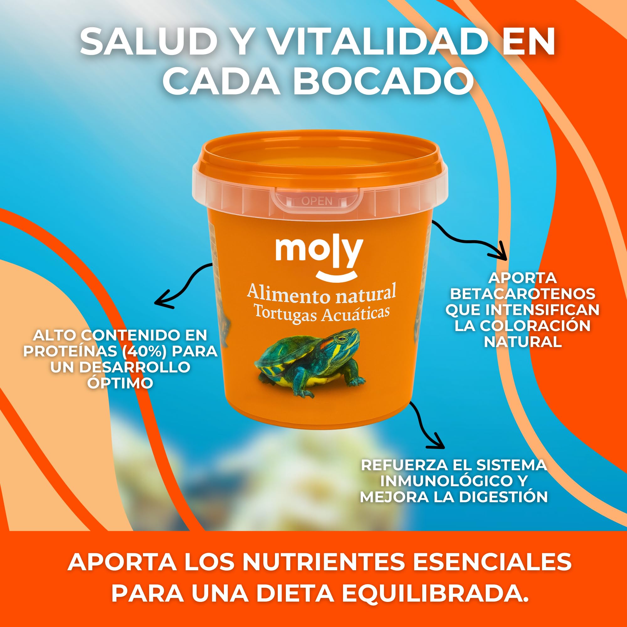 Cibo per pesci d'acquario MOLY MOLY GAMMARUS 500 gr