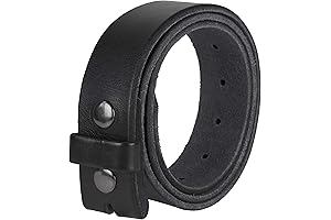 Vintage Style Genuine Full Grain Leather Belt Strap without Belt Buckle