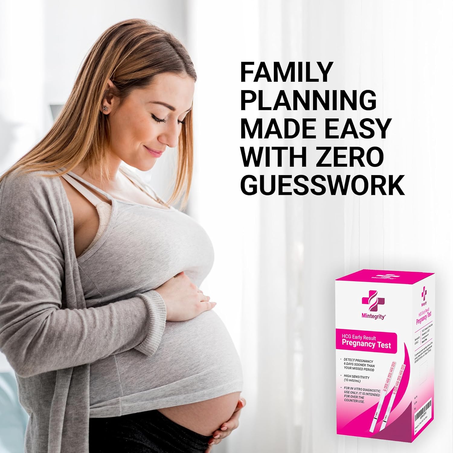 50 Pack Pregnancy Test Strips Early Detection, 10 MIU/ML, Rapid and Accurate Results - Image 2