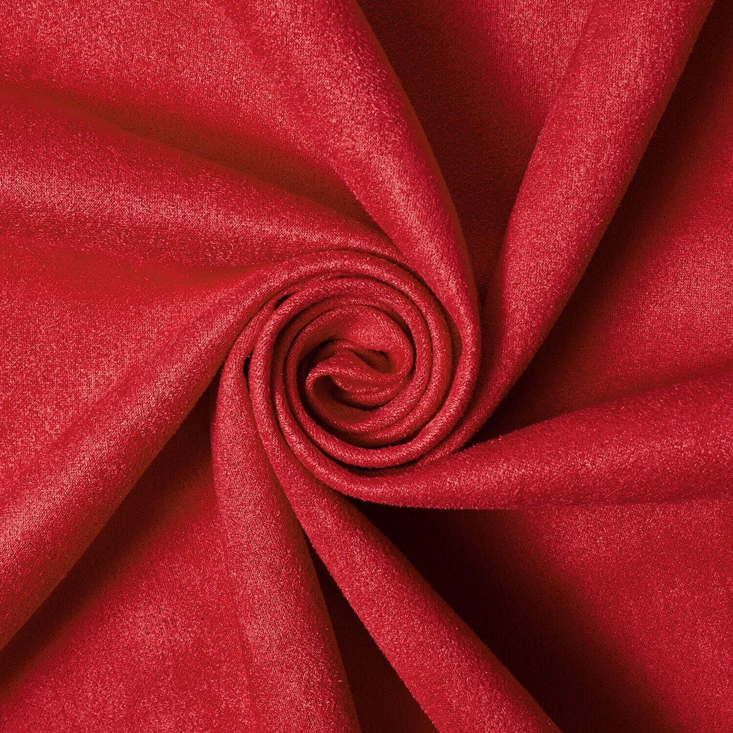 Scuba Suede Double Knit Fabric 280 GSM 59/60 Inch Stretch Polyester by The Yard - for Sewing Apparel, Accessories, Decor, & Upholstery - Black (5 Yards)