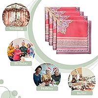 Vista 160 de Maison d' Hermine - Juego de 4 servilletas 100 % de tela de algodón lavable, decorar o regalar, hogar, cocina, comedor, fiestas de cóctel