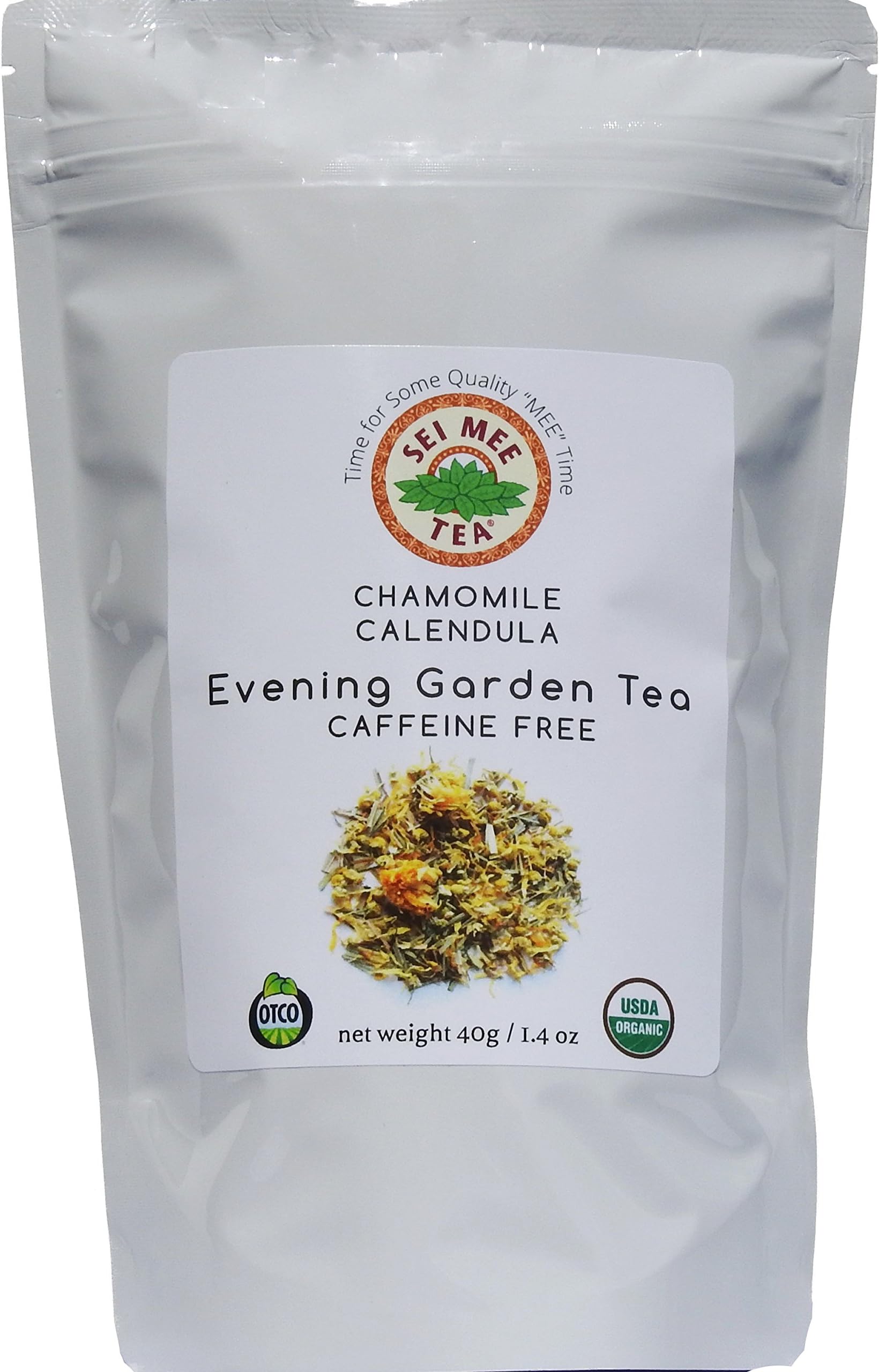 SEI MEE TEA Original Caffeine Free Teas & Decaf Green Tea (Chamomile Calendula, 30g)