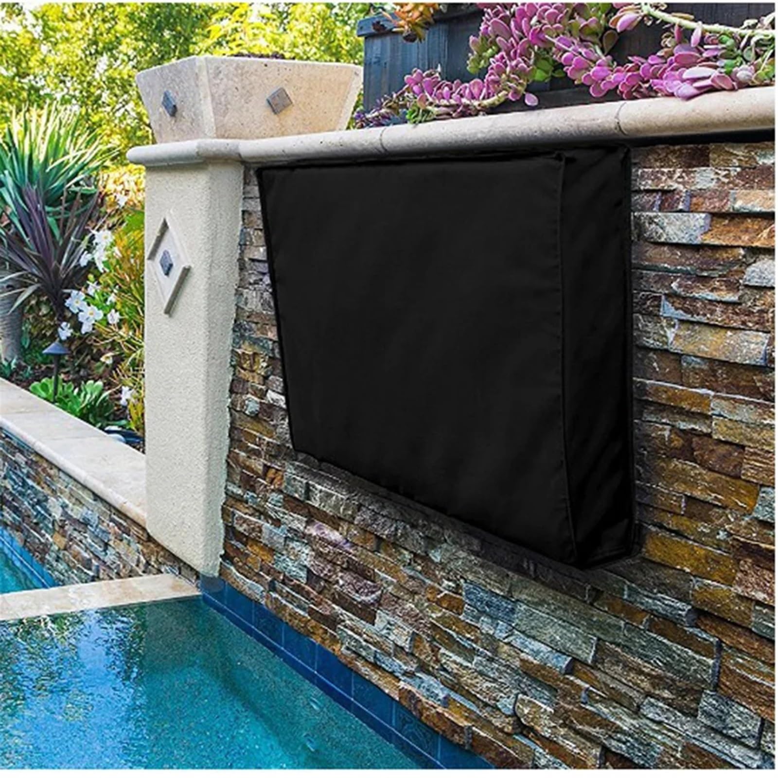 Funda Tv Exterior Cubierta exterior for televisión, paño de microfibra, resistente a la intemperie, protección solar, a prueba de polvo(Size 7)