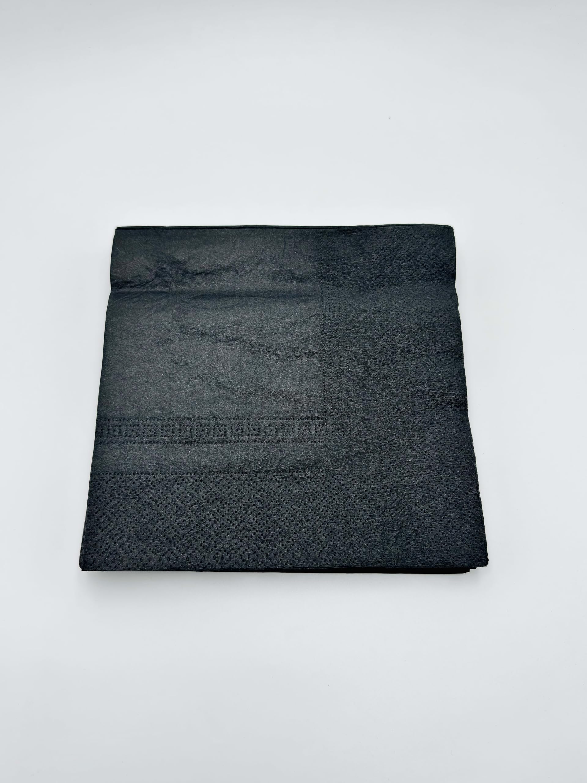 Cherie 2-Ply Paper Napkins – 20 Pcs Black Cocktail & Beverage | Soft & Absorbent Disposable Dinner for Parties, Events, Restaurants & Home Use | 39 x 39 cm (pack of 4) 4