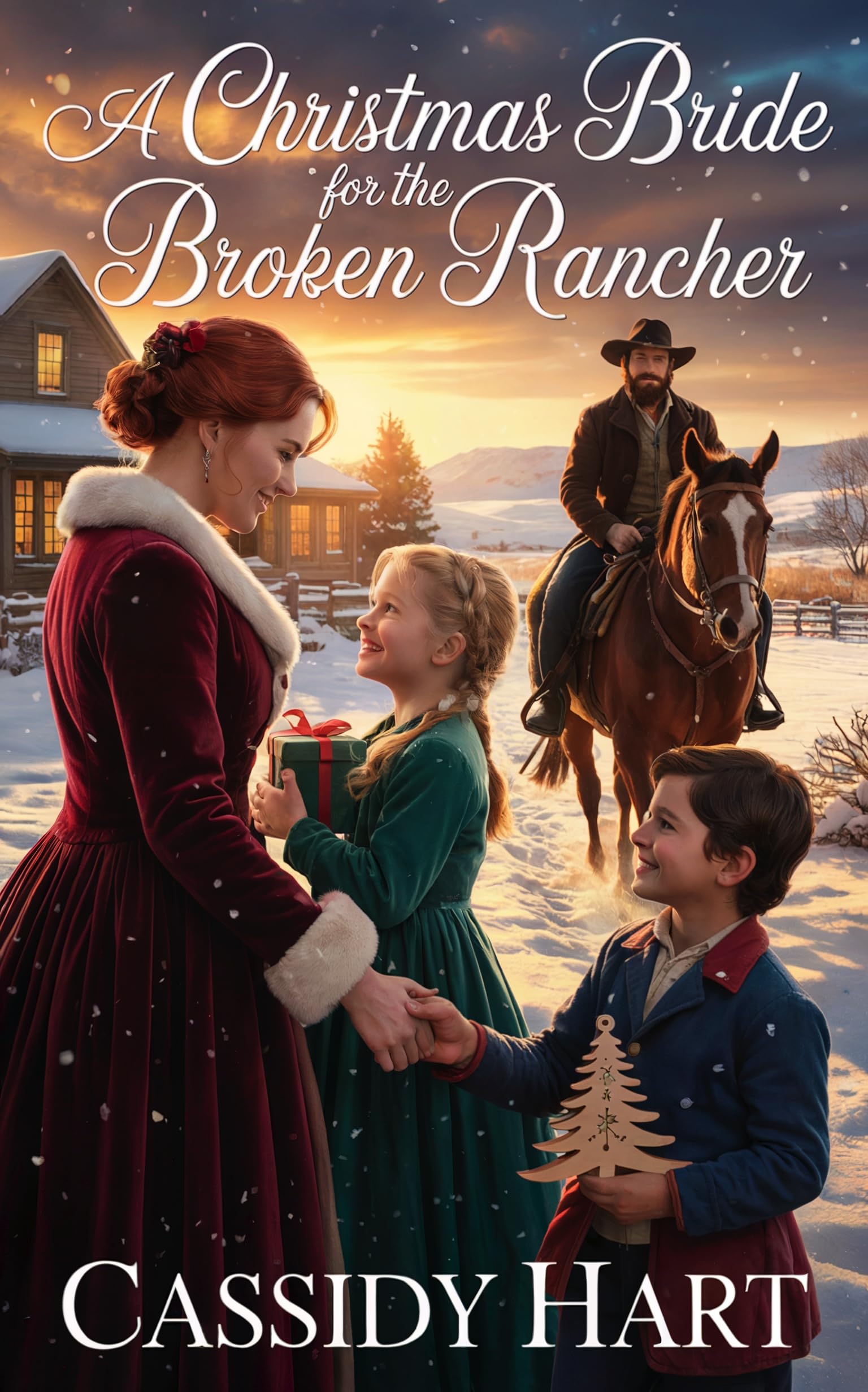 A Christmas Bride for the Broken Rancher: Historical Western Romance