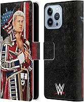 Vista 20 de Head Case Designs Officially Licensed WWE American Nightmare Flag Cody Rhodes Leather Wallet Case Compatible with Apple iPhone 7 Plus/iPhone 8 Plus
