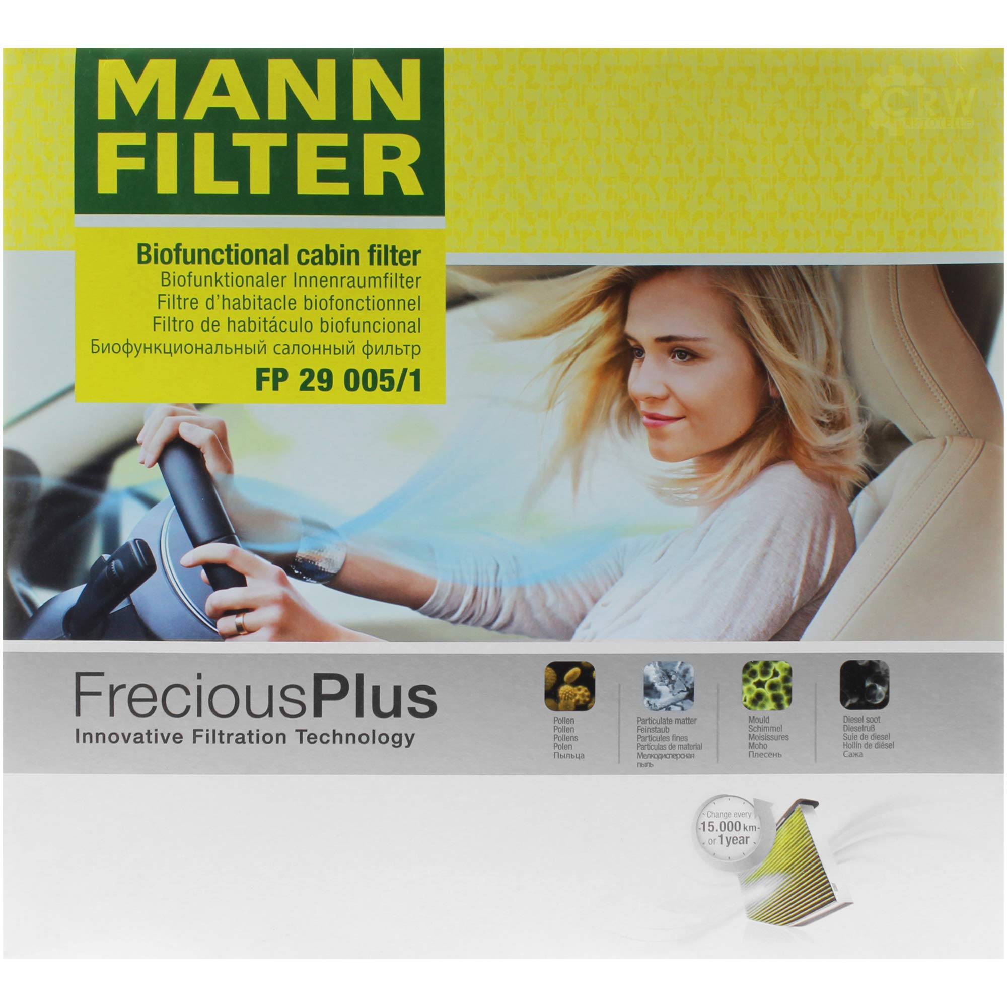 Paquete de inspección Kit de mantenimiento de filtros con filtro de aceite HU 7010 z, filtro de aire C 35 003, filtro de combustible WK 820/17, filtro de habitáculo FP 29 005/1, tornillo de