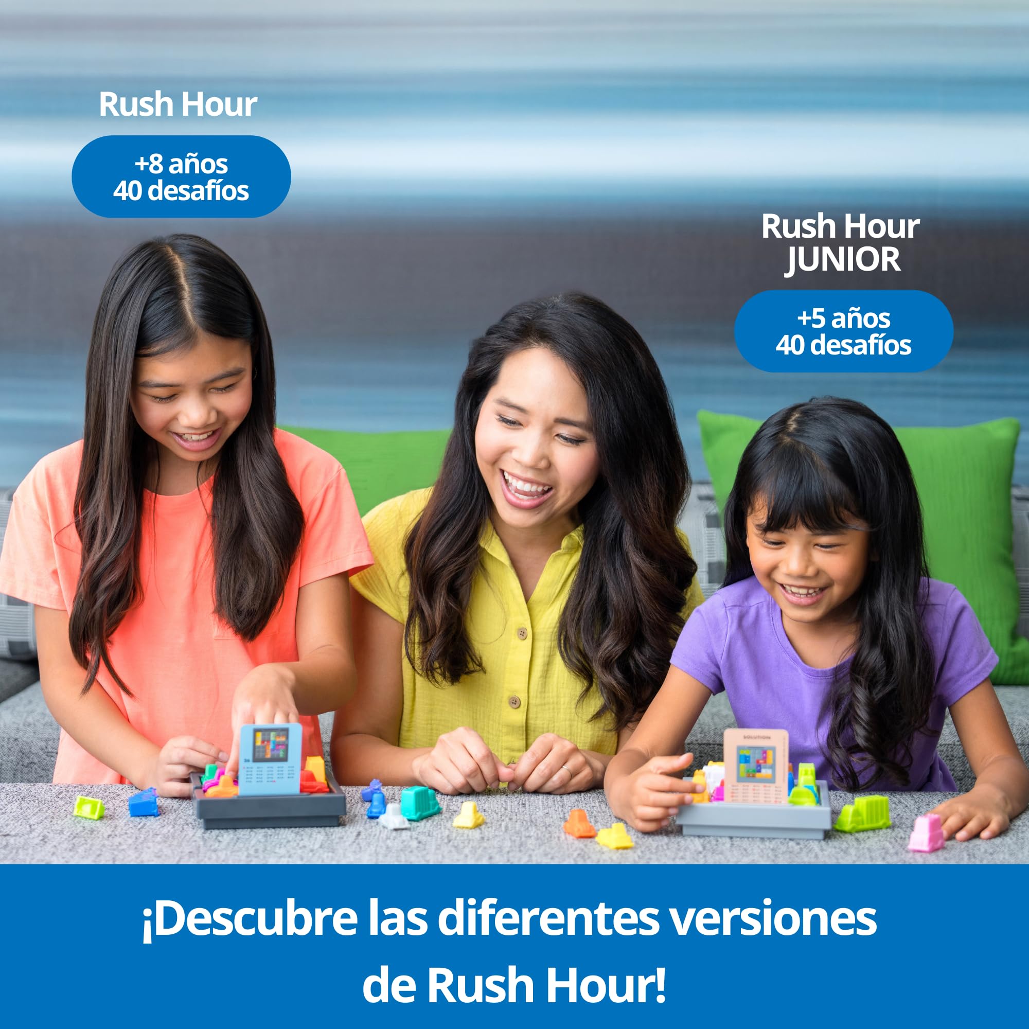 ThinkFun - Rush Hour | Juguetes Niños 8 Años o Más | Juego Mesa con 40 Desafíos | Juego de Mesa 8 Años Lógica | Rompecabezas Niños | Regalo Navidad